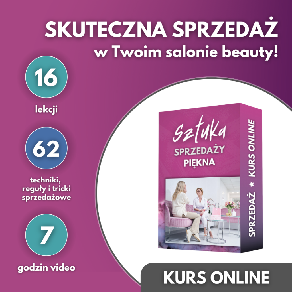 sztuka sprzedazy piekna - techniki sprzedazy salon beauty kosmetyczny fryzjerski