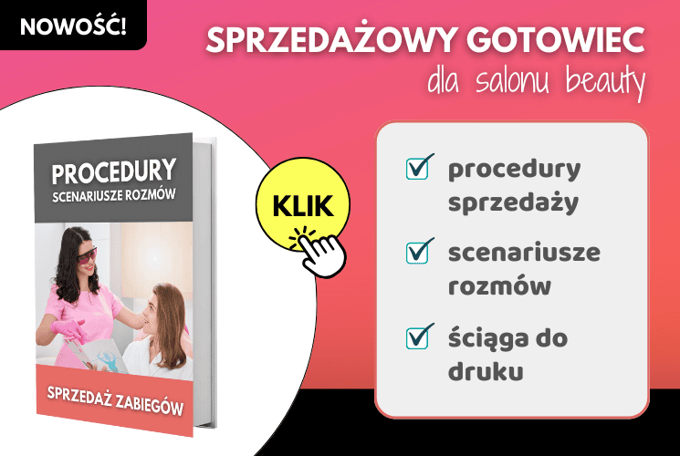 sprzedaż w salonie beauty