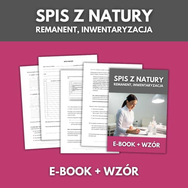 spis z natury w salonie kosmetycznym